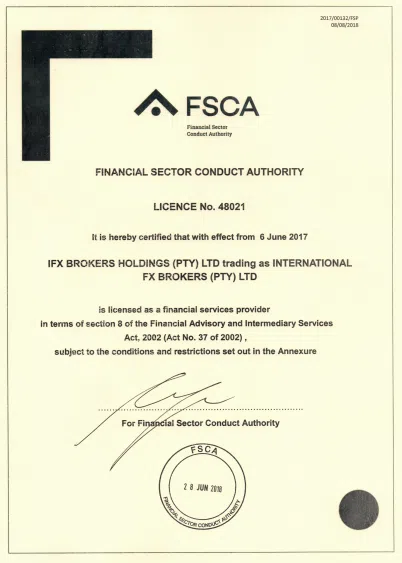 IFX Brokers FSCA